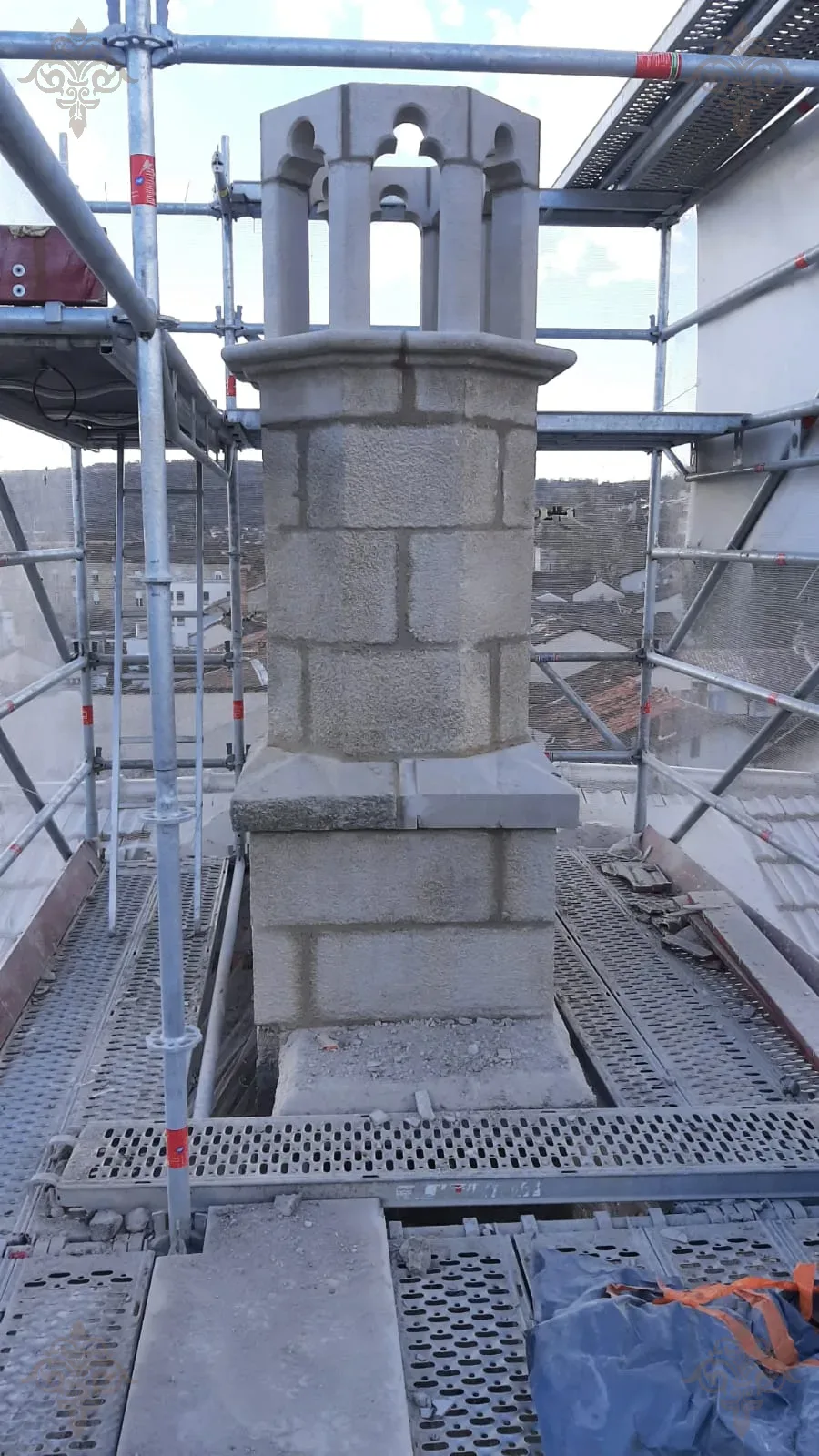 Restauration de cheminée en pierre