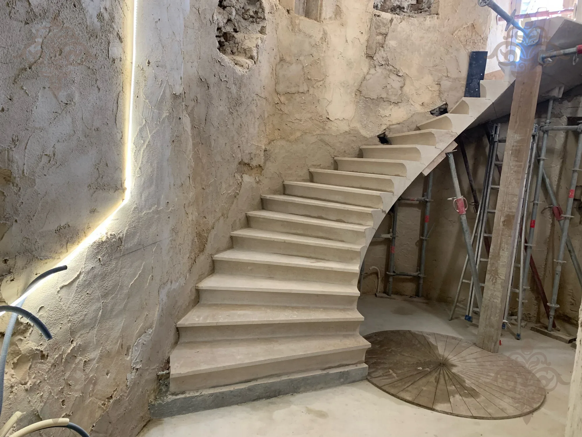 Escalier en pierre